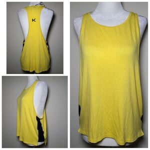 NWT|Koral Optium Yellow Racerback Tank Top, LARGE